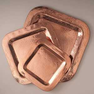 Hammered Copper Color <b>Metal</b> Charger Plate Table Ware Luxurious Variety Wedding Copper Hammered Color <b>Metal</b> Charger Plates - Product Image 1