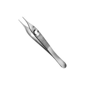 Pince à tissu adson en acier allemand à dents droites 1x2 120 mm 4.34 Inch Micro Tissue Surgical Adson Forceps - Product Image 1