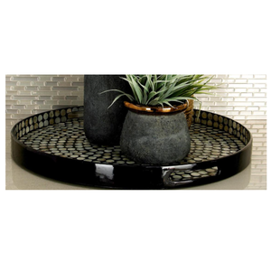 Plateau de service en laque de bambou filé naturel de conception de luxe de vente chaude avec incrustation de vadrouille bon choix du Vietnam pour les plats et les assiettes - Product Image 4