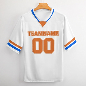 Maillot de football américain personnalisé de conception supérieure, broderie personnalisée, respirant, léger, polyester, vert Kelly, vêtements de football américain - Product Image 2