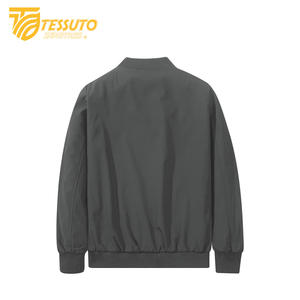 Blouson aviateur zippé léger et extensible de coupe décontractée pour homme - Product Image 6