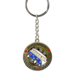 Biểu tượng tùy chỉnh kim loại hải lý lưu niệm chip Mòng Biển Keyring khoai tây chiên và Mòng Biển Keychain - Product Image 6