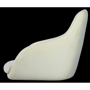 Chaise de salle à manger de style européen moderne LOTUS, prête à assembler, en mousse de polyuréthane moulée pour tous les espaces - Product Image 3