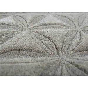 พรมขนสัตว์ทำมือขนาดใหญ่ รุ่น Phwl-225 สีเบจและสีน้ำตาล ลายเรขาคณิต สำหรับบ้าน ห้องนอน ทางเดิน ขนาด 9x12 ฟุต รูปทรงสี่เหลี่ยมผืนผ้า - Product Image 3