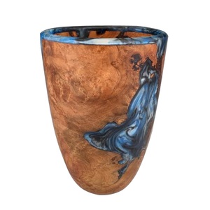 Grande taille maison intérieur extérieur décoration navire jardinières de fleurs finition noyer vasque de fleurs Vases en bois standard - Product Image 5