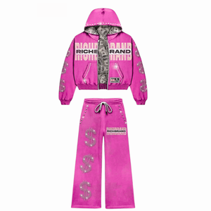 Streetwear personnalisé Survêtement Ensemble Deux Pièces À Capuche Et Joggers Coupe Surdimensionnée Mode Sportswear En Gros Pour Hommes Femmes - Product Image 3