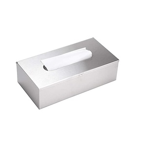 Boîte à mouchoirs décorative galvanisée, article d'usage quotidien, centre de table design, boîte de rangement pour hôtels - Product Image 2