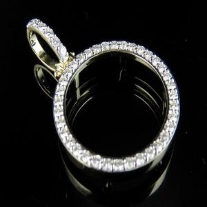 Hip Hop lujo círculo diseño Moissanite diamante S925 plata Iced Out colgante joyería para hombres mujeres personalizado - Product Image 1