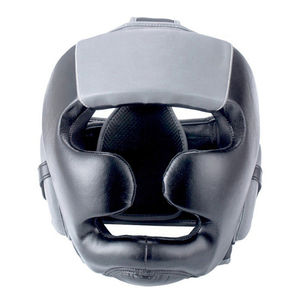 High Quality Leather Modular Boxing Head Guard Double Ring Closure Custom Logo <b>Sports</b> <b>Safety</b> Face Guard OEM ODM Protective Gear - Product Image 6