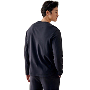 Logo personnalisé long double manches hommes t-shirt pour hommes surdimensionné t-shirt haut produit à la mode à manches longues chemise en gros porter - Product Image 2