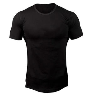 เสื้อยืดผ้าฝ้าย100% 2025โอเวอร์ไซส์สำหรับผู้ชายเสื้อยืดออกกำลังกายในยิมแบบว่างเปล่าสำหรับฤดูร้อน - Product Image 6