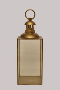 Compre una linterna de metal con diseño tradicional y una linterna de metal con mango colgante para decoración utilizada por exportadores - Product Image 2