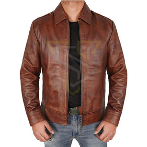 Vêtements de streetwear pour hommes, veste en cuir d'hiver en stock, veste en cuir pour hommes, nouveau design, veste en cuir pour hommes - Product Image 1
