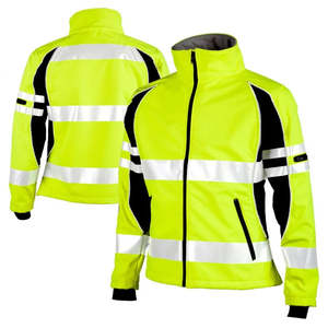 Chaqueta de Trabajo Unisex de Alta Visibilidad, Transpirable, Reflectante, Antiestática e Ignífuga, de Poliéster, para Mecánicos, al por Mayor - Product Image 4