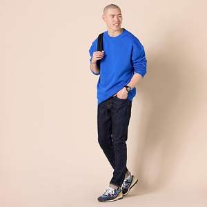 Sweat-shirt à col rond surdimensionné pour homme Motif solide Polyester/coton Grandes tailles pour l'automne Saison Sweats à capuche - Product Image 2