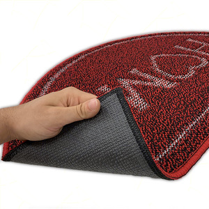 พรมเช็ดเท้าหินรูปเสี้ยวกันลื่นขนาด45x75ซม. ทำความสะอาดง่ายแผ่นประตูทางเข้าบ้านด้านหน้าทำจากยางและโพลีเอสเตอร์ - Product Image 3
