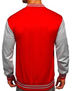 Veste Letterman Varsity personnalisée de haute qualité pour hommes College Wool Sleeve Embroidery Letterman Style Fleece Leather - Product Image 3