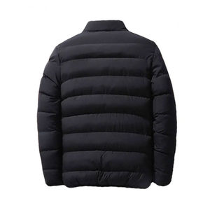 Veste polaire avec logo personnalisé veste d'hiver pour hommes pour l'extérieur léger chaud plume de canard col montant fermeture éclair respirant OEM 2025 - Product Image 3