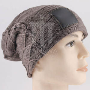 Gorro de invierno Unisex más vendido, gorro de punto Jacquard ligero de Color sólido, gorro de invierno ajustable de algodón/lana de alta calidad - Product Image 5