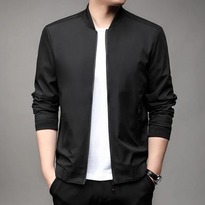 Handsome Spring Baseball Collar Business Casual Jacket Top Quality Men's Youth Spring Coat <b>Dad</b> Jacket - Product Image 6