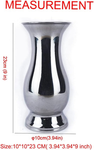 Nouveauté Vases à fleurs de taille moyenne de couleur chrome de la meilleure conception Vases à fleurs décoratifs de qualité supérieure en gros en provenance d'Inde - Product Image 2
