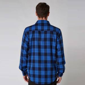 Camisas informales de franela a cuadros para hombre, camisas de manga larga de algodón de alta calidad con botones y diseño a la moda, novedad de fábrica al por mayor - Product Image 4