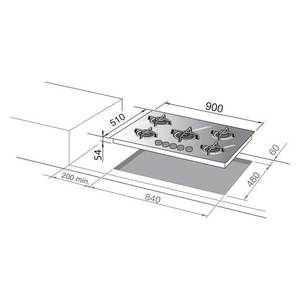 Estufa de Gas LIFE Nsl 590 Nc Negra con 5 Zonas, 90 cm, Electrodoméstico de Cocina - Product Image 2