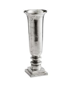 Meilleure vente Vase à fleurs en aluminium finition argent avec corps large et bouche effilée conçu pour les pièces maîtresses - Product Image 2