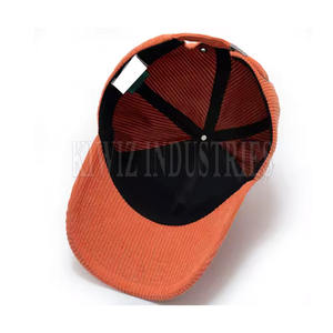 Nuevo sombrero personalizado de malla de espuma sombreros de béisbol de pana ajustable sólido liso hombres sombreros de béisbol de pana - Product Image 5