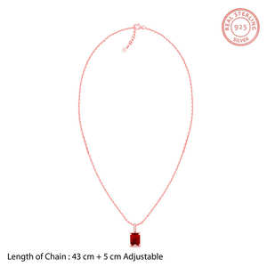 Elegante Collar Clásico para Mujer con Colgante de Oro Rosa y Cadena de Eslabones Premium para Fiestas - Product Image 6