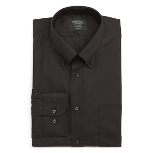 ร้านขายเสื้อผ้าบุรุษนอร์ดสตอมเสื้อเชิ้ตผ้าป๊อปลินทรงคลาสสิคไม่ต้องรีด 100% ผ้าฝ้ายสีฟ้าอะซูไรต์ไซส์ 20-38 - Product Image 5