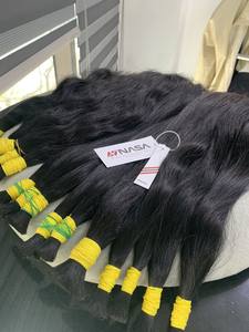 El precio más barato Extensiones de cabello a granel crudo Un solo cabello Donnor 70 cm El mejor material para blanquear - Product Image 3