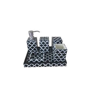 Juego de 8 piezas con incrustaciones de hueso para baño, set de baño con incrustaciones de hueso, artesanía elegante, precio al por mayor para decoración del hogar - Product Image 2