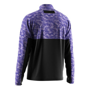 Veste à fermeture éclair sur le côté avec col montant pour homme - Impression de logo personnalisée, séchage rapide et respirant, vêtements de rue pour l'extérieur - Product Image 2