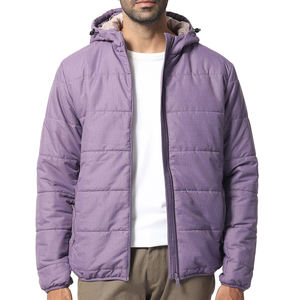 Veste matelassée pour homme sur mesure, chaude pour l'hiver 2026, de haute qualité, en duvet et en tissu, vente en gros, veste matelassée - Product Image 1