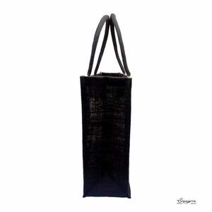 Top imprimé toile Jute toile sacs poignées de corde pour une utilisation polyvalente qualité supérieure écologique sacs durables faits à la main - Product Image 3