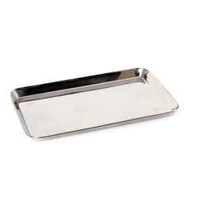 Precio al por mayor, bandeja moderna de metal sólido para servir, bandeja decorativa plateada para el hogar, restaurante, decoración de hotel - Product Image 6