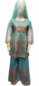 Chất Lượng Cao Phụ Nữ 'Readymade Ưa Thích Ăn Mặc Phù Hợp Với Ren Thở Lenghas Cho Các Bên Thẳng Sequined Bán Buôn Faisalabad - Product Image 5