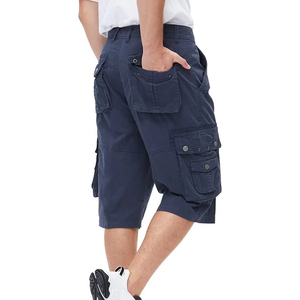 Venta al por mayor de los hombres de cintura elástica pantalones Cargo Plus Size Men's Short Pants Outdoor Work Cargo pantalones cortos de los hombres - Product Image 4