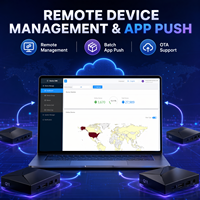 Boîtier de streaming intelligent Q11 Android 14 S905X4 4 Go 32 Go 4K 1000M LAN WIFI BT Widevine L1 1 pièce MOQ Logo personnalisé Application CMS Télécommande Push Prix