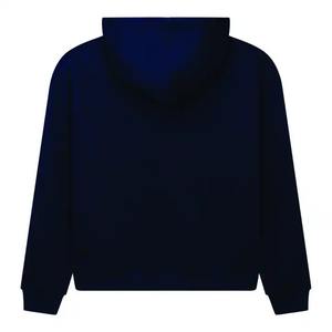 Vente en gros de sweat à capuche brodé sur mesure en chenille pull en coton pour hommes épaule tombante sweat à capuche brodé de poids lourd - Product Image 2