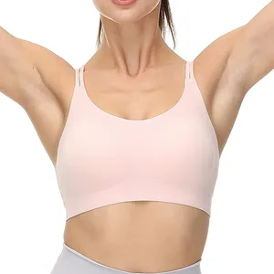 Por encargo nuevo diseño OEM Activewear de las mujeres Ropa deportiva Sujetador deportivo de un hombro Entrenamiento Sujetador de yoga Sujetadores deportivos con logotipo personalizado