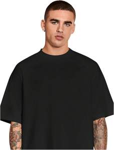 Camiseta cuadrada personalizada en blanco de gran tamaño Boxy Fit recortada de algodón de peso pesado para hombres camiseta sin costuras para hombres - Product Image 4