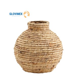 Plante tissée rustique Vietrustic et vase en jacinthe d'eau pour décoration intérieure Vase à plantes - Product Image 3