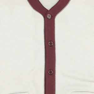 University V-Neck <b>Cardigan</b> Sweater with Custom Embroidery Logo Winter <b>Long</b> Sleeve Knitted Knitwear Button Decorated - Product Image 5