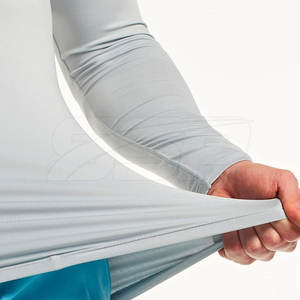 Servicio OEM Calidad Premium Logotipo personalizado Transpirable Color sólido Hombres Rash Guard Poliéster/Spandex Material Uso al aire libre - Product Image 6