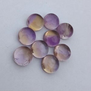 พลอยอะเมทรินทรงกลมหลังแบนปรับเทียบขนาดได้ตามธรรมชาติคุณภาพสูง - Product Image 5