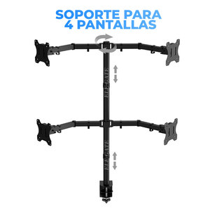 Nuovo Supporto da Parete per 4 Monitor TV da 13 a 27 Pollici con Angolo di Inclinazione di 90 Gradi Disponibile! - Product Image 2
