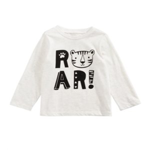 Camiseta Blanca de 18 Meses para Bebés Niños con Estampado de Rugido First Impressions - Product Image 1