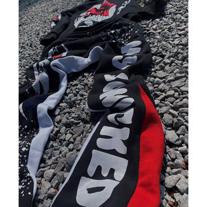 Sudadera con capucha y cremallera de algodón de alta calidad para hombre, chándal con cremallera inferior, conjunto de dos piezas con estampado personalizado de talla grande para primavera OEM - Product Image 5